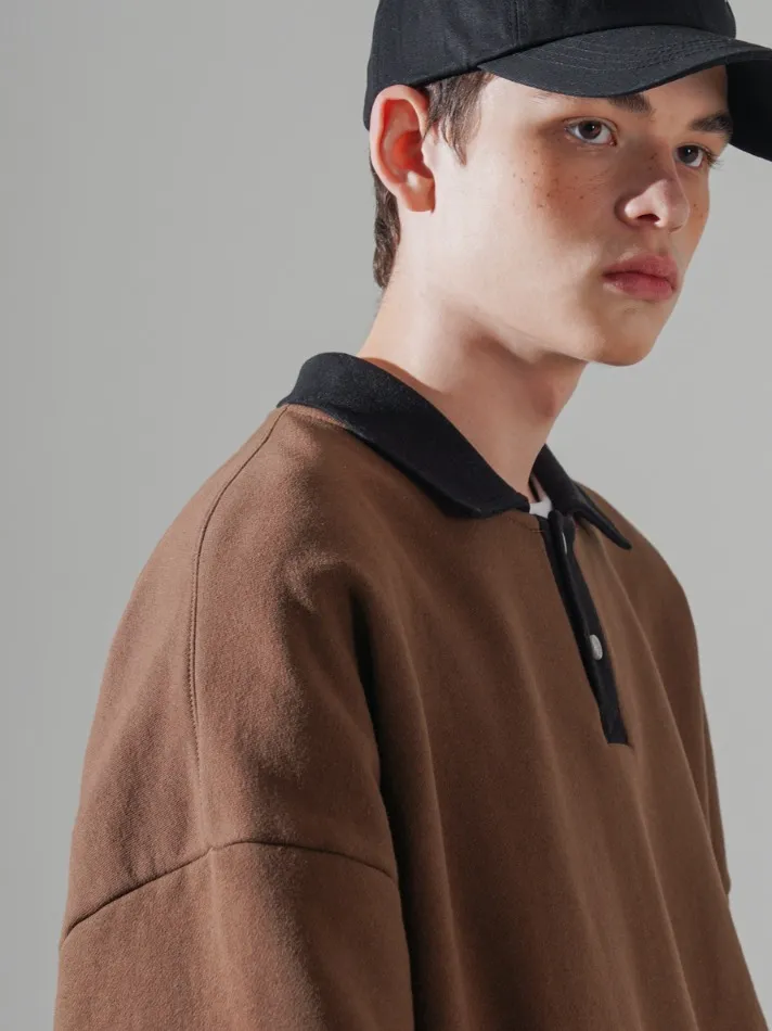 perstep  |[PERSTEP]★NOMAD TWO TONE COLLAR SWEATSHIRTS