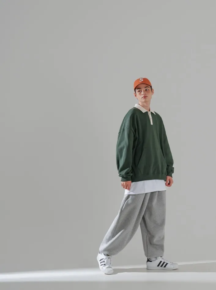 perstep  |[PERSTEP]★NOMAD TWO TONE COLLAR SWEATSHIRTS