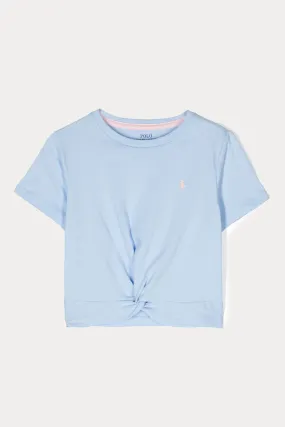 Polo Ralph Lauren Kids 3-5 Ya Kz ocuk Büzgülü Crop T-shirt