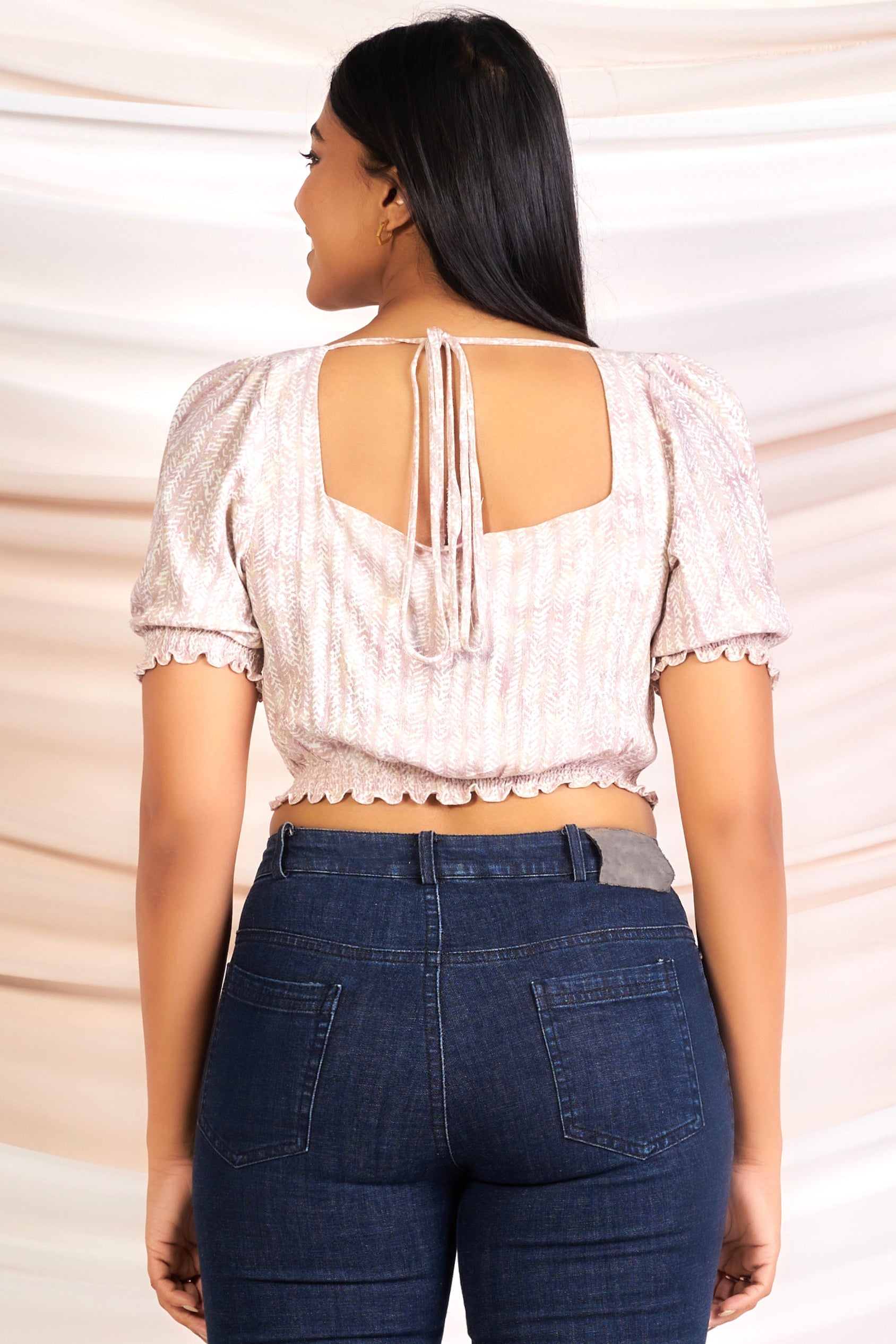 Puff Sleeve Crop Top