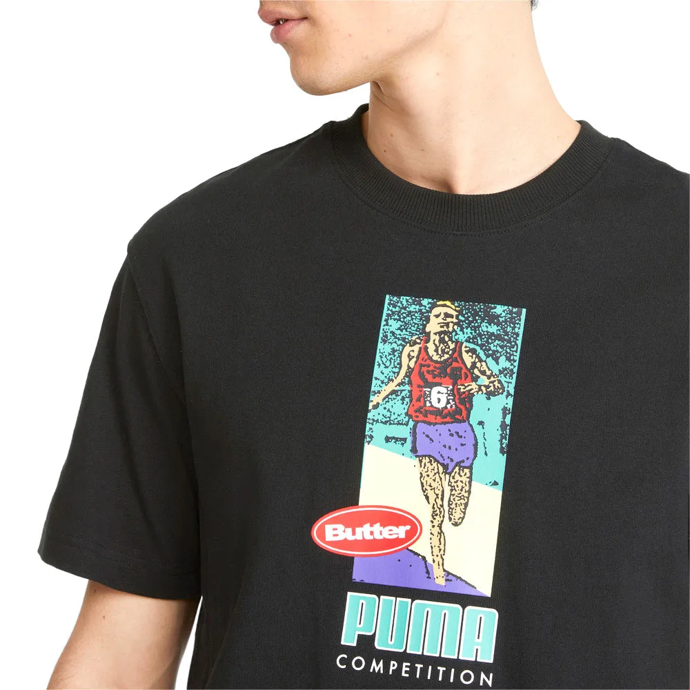 Puma x Butter Goods Graphic Tee Black/Aqua