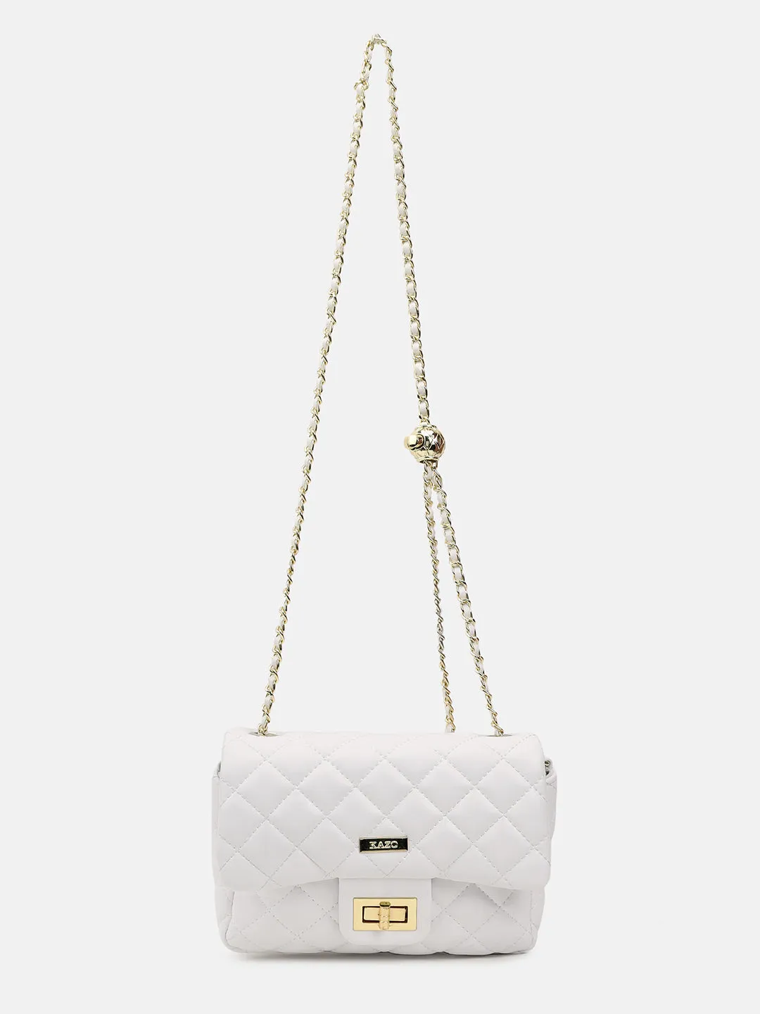 Quilted Shoulder Bag With Chain