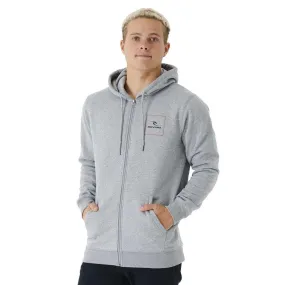 Rip Curl Corp Icon Zip Hoody Grey Marle