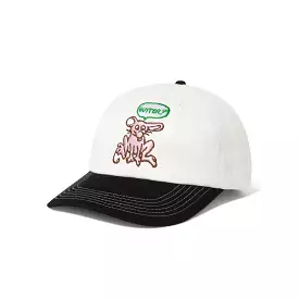 RODENT 6 PANEL CAP WHITE / BLACK