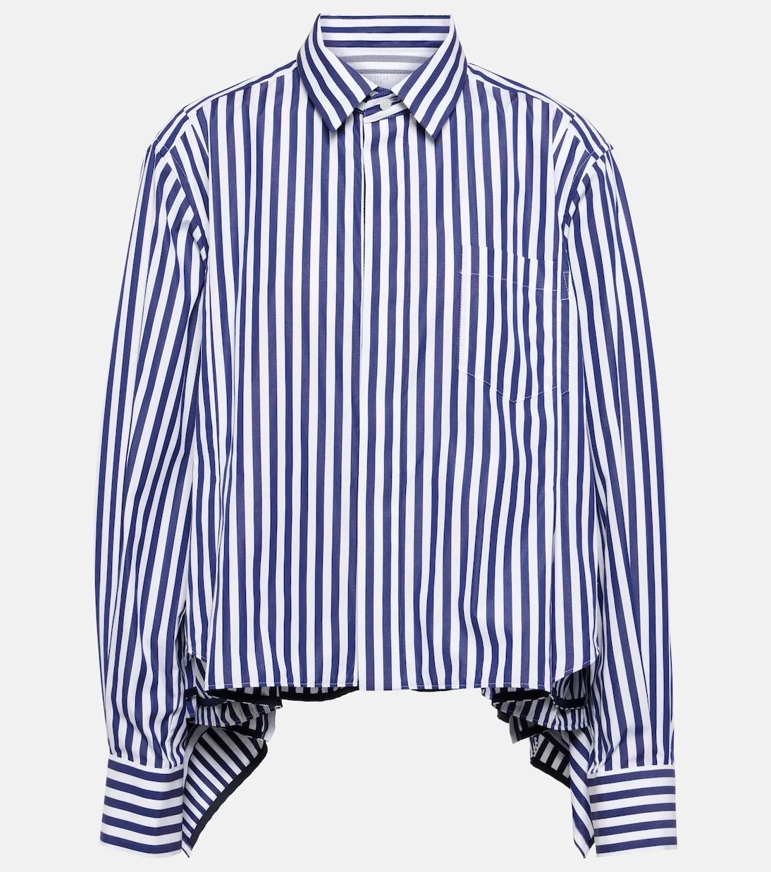 sacai  |Stripes Casual Style Peplum Collaboration Long Sleeves Plain