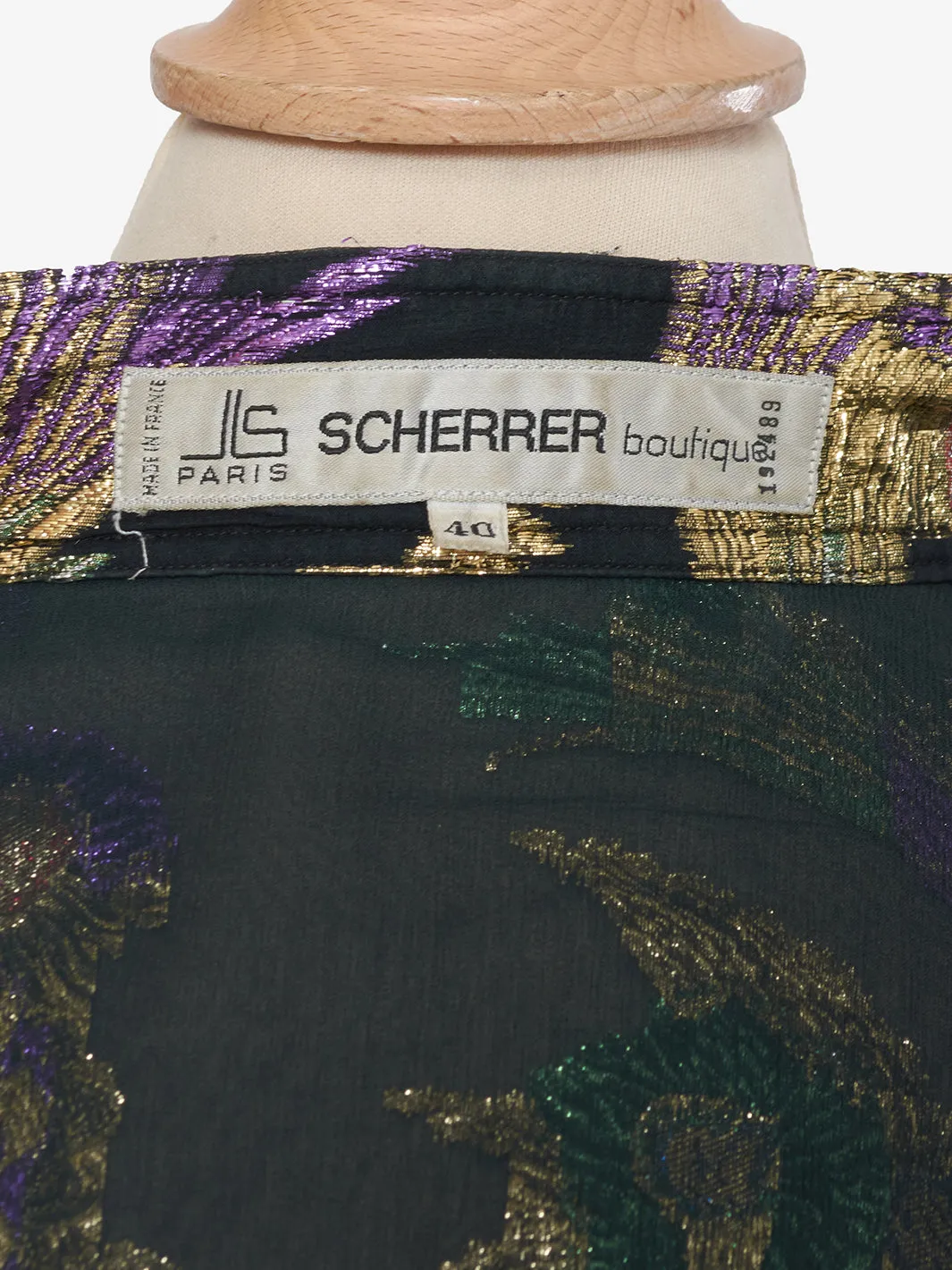 Scherrer Shirt with silk embroidery