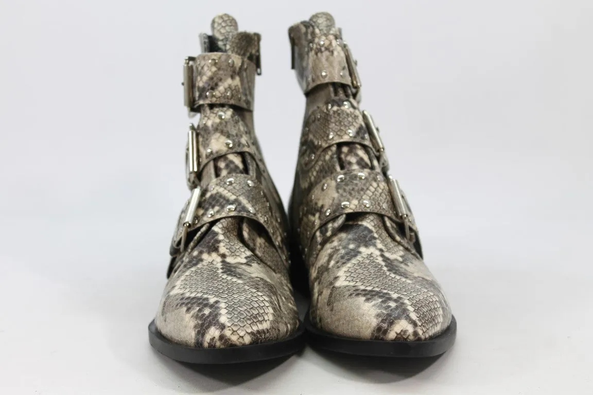 Steve New York Harmon Women's Snakeskin-Print Boots 7.5M(ZAP13231)