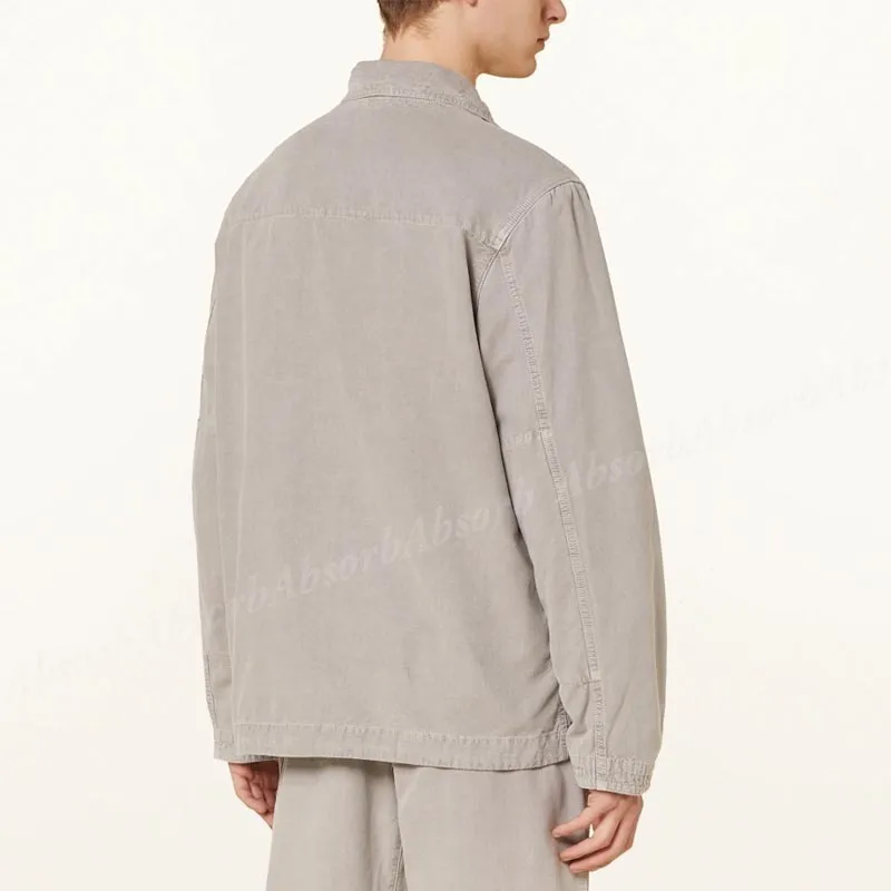 STONE ISLAND  |Street Style Long Sleeves Plain Cotton Logo Shirts