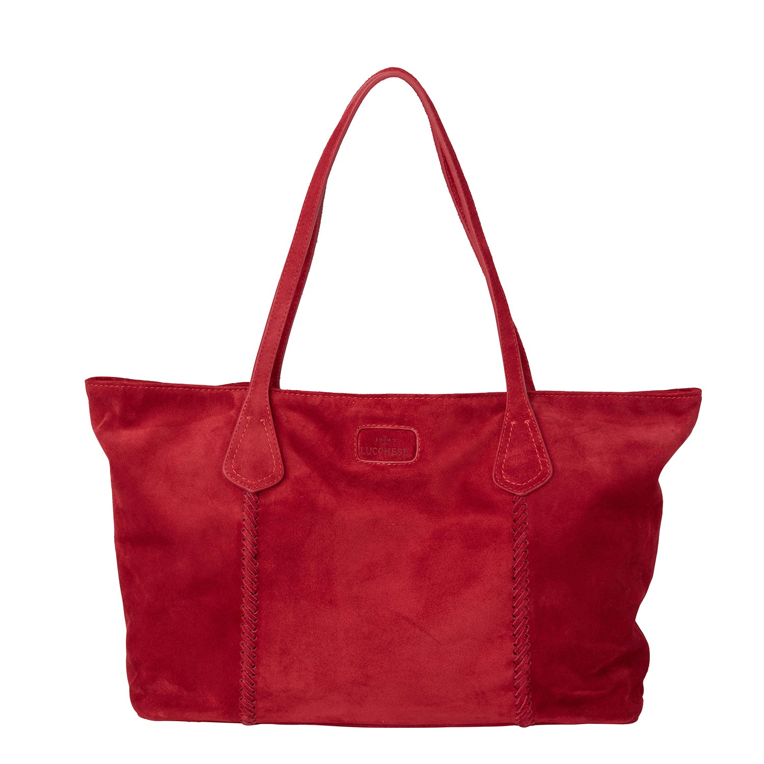 Suede Tote :: Red