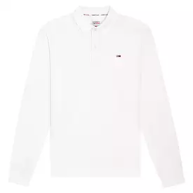 Tommy Jeans Long Sleeve Classics Polo - White