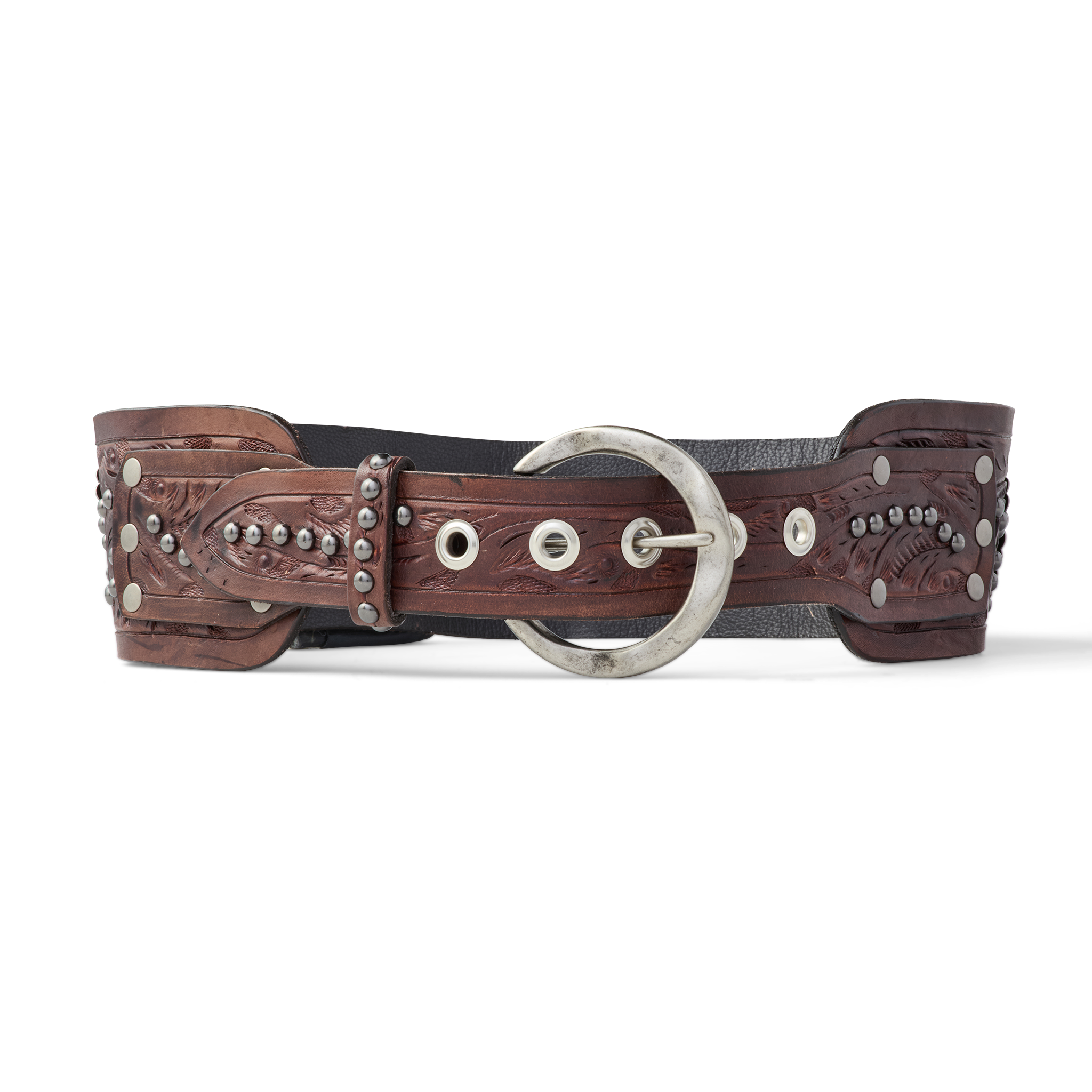 Tooled Belt :: Brown