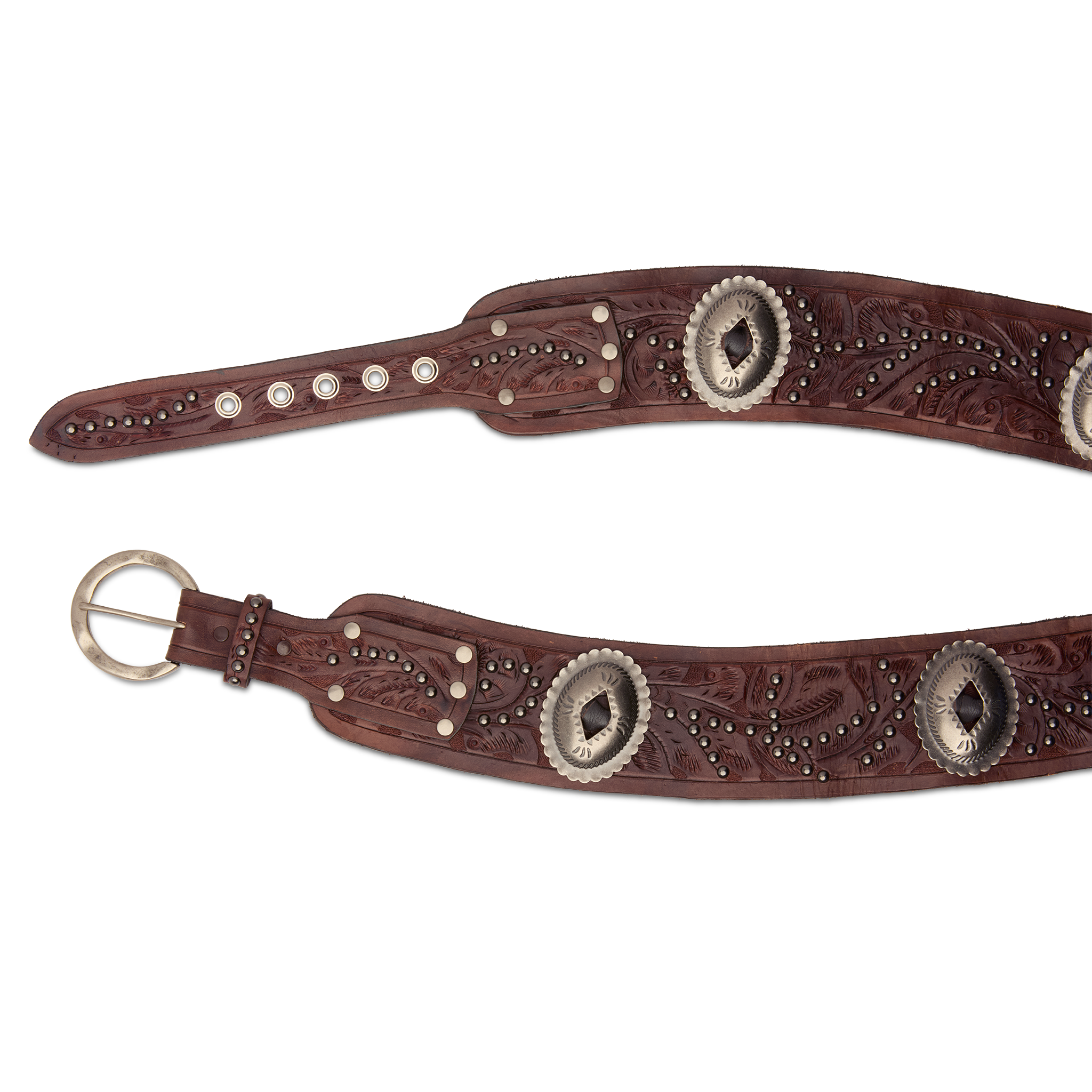 Tooled Belt :: Brown