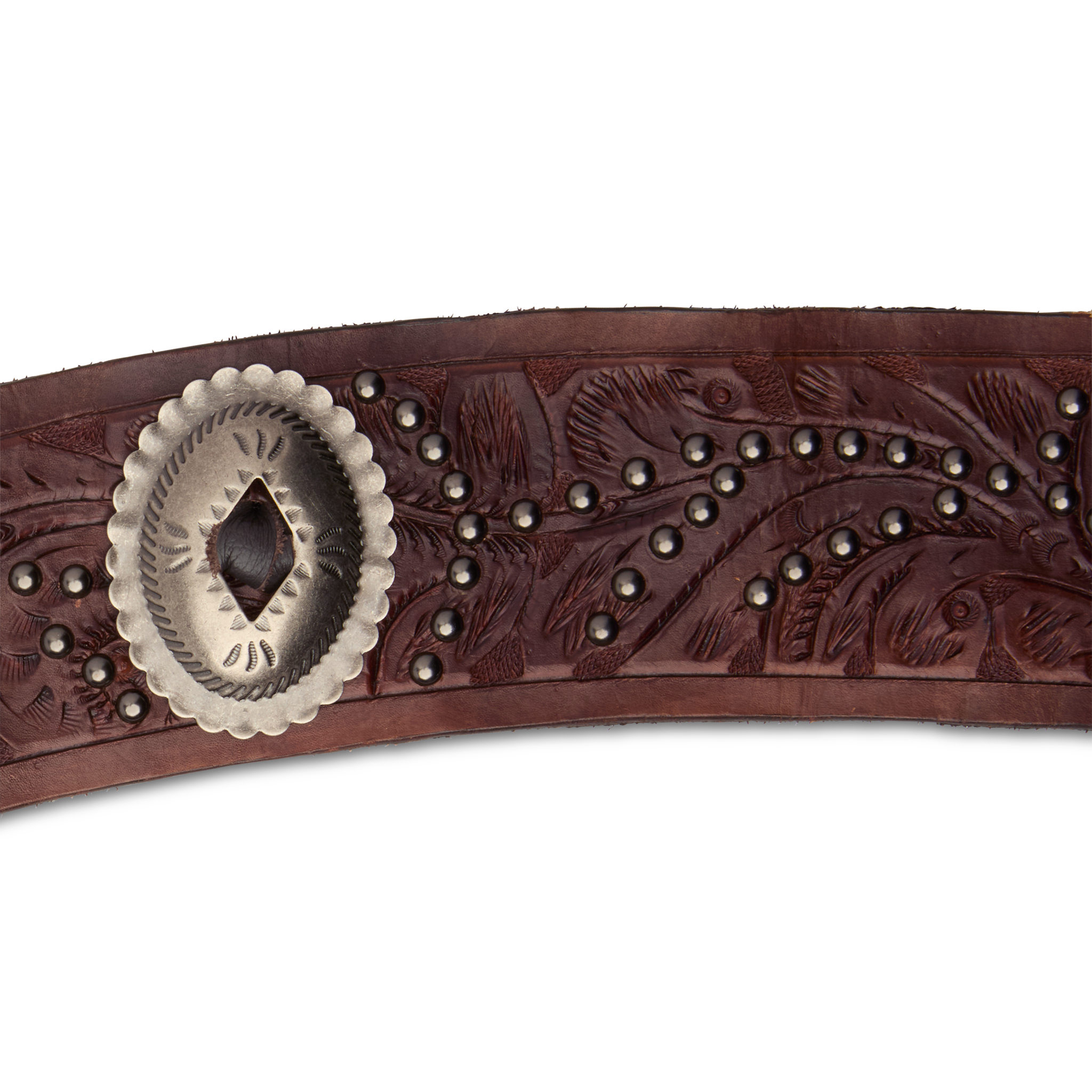 Tooled Belt :: Brown