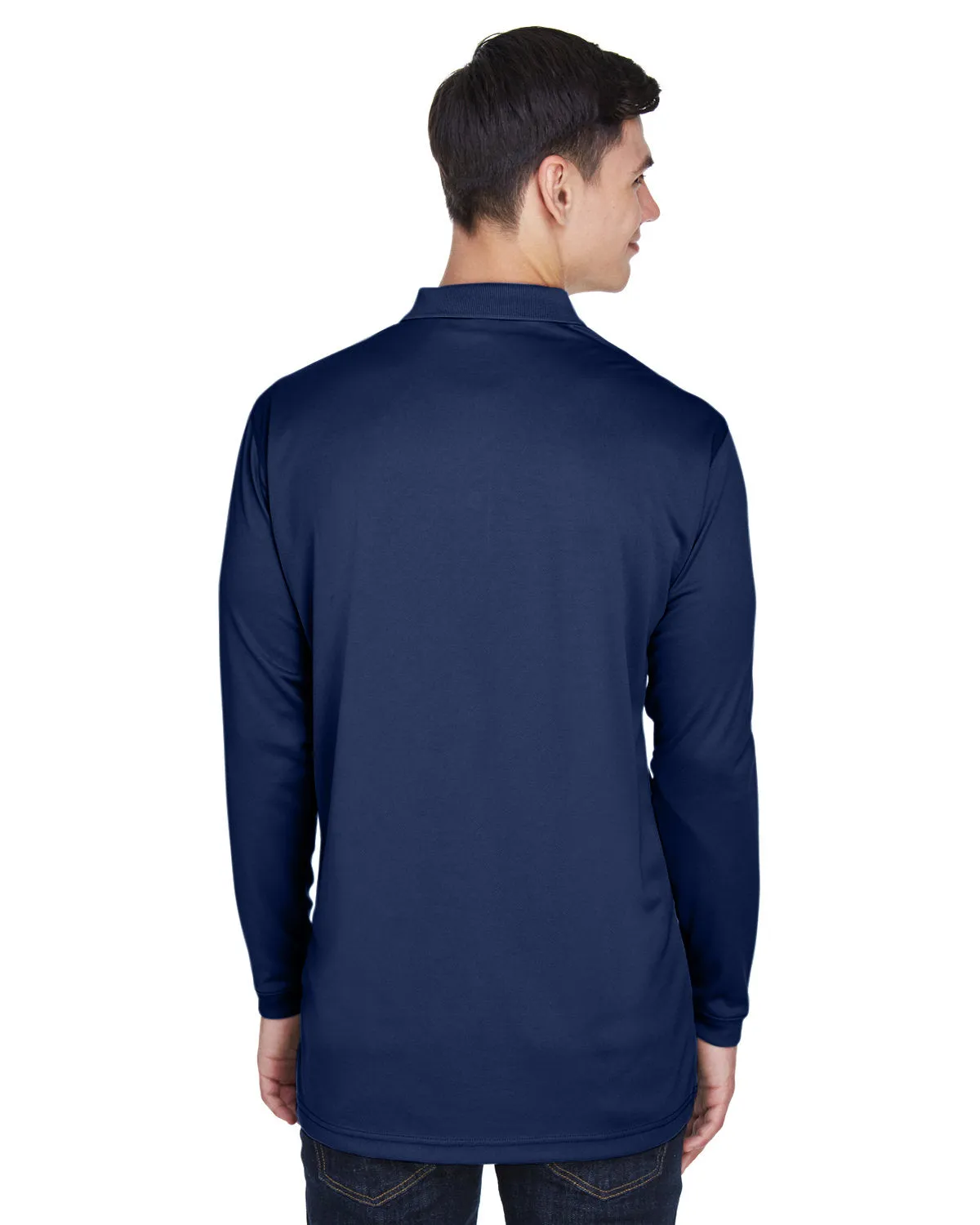 UltraClub Cool & Dry Sport Long-Sleeve Polo