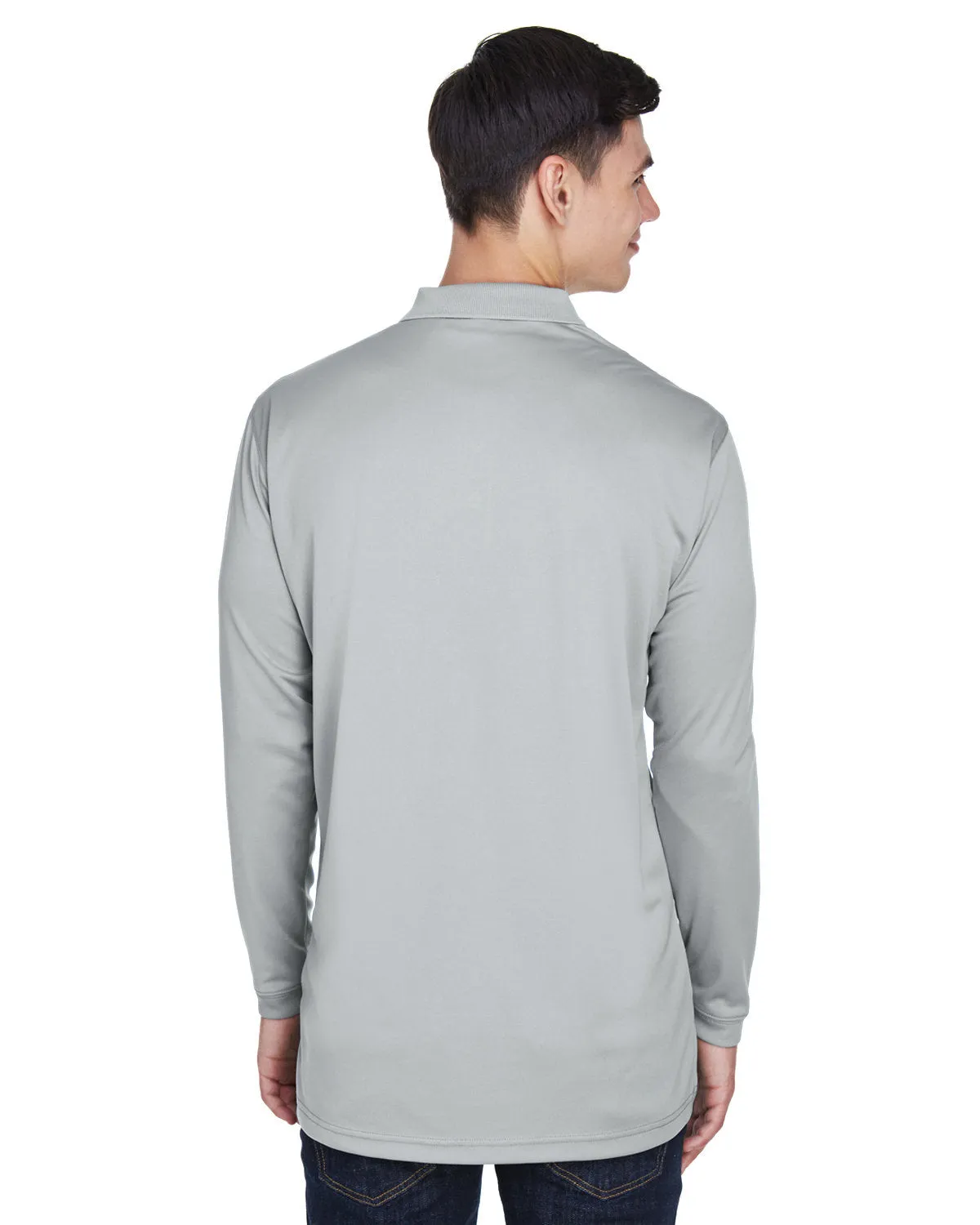 UltraClub Cool & Dry Sport Long-Sleeve Polo