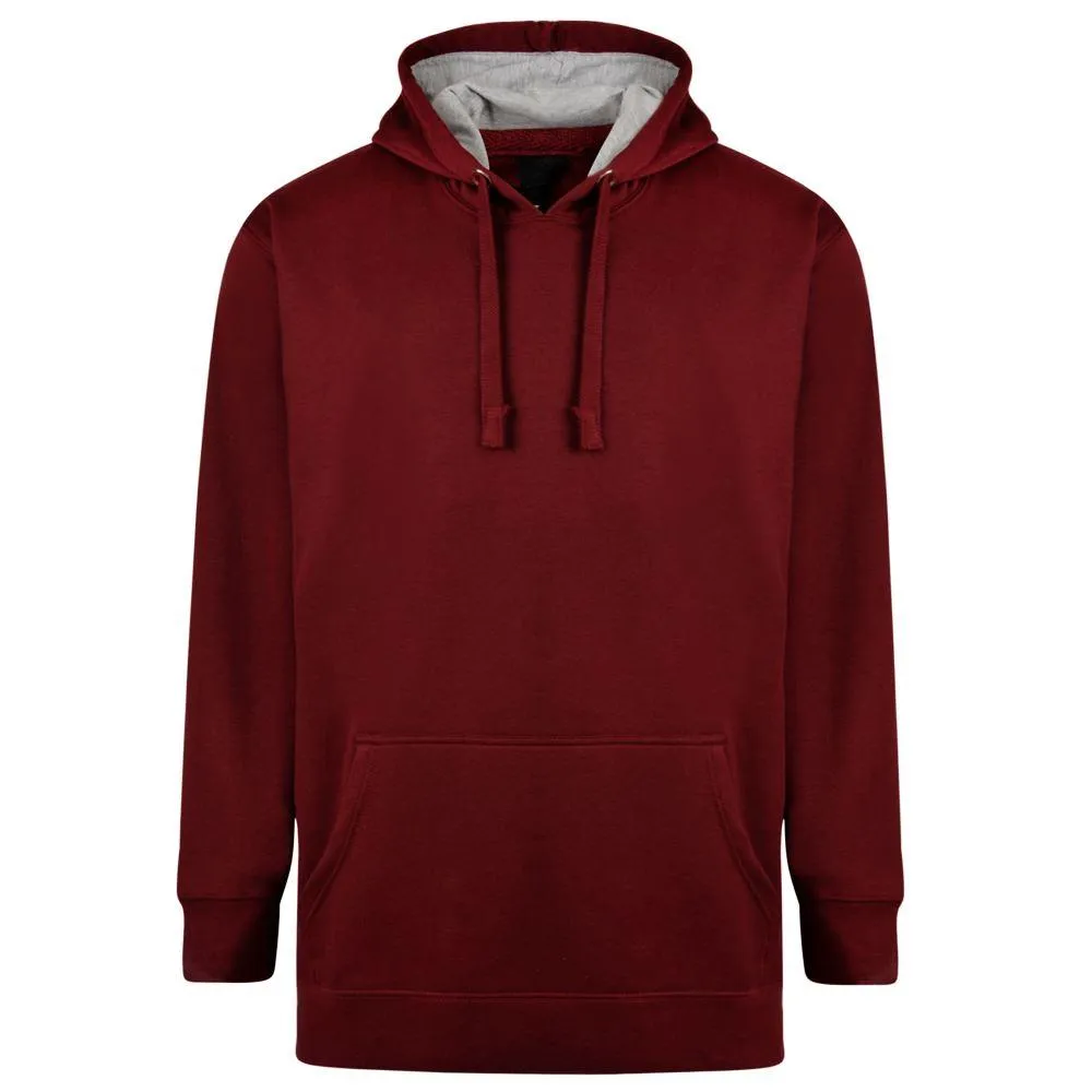 Uptheir Crew Neck Hoody Sweat in Burgundy