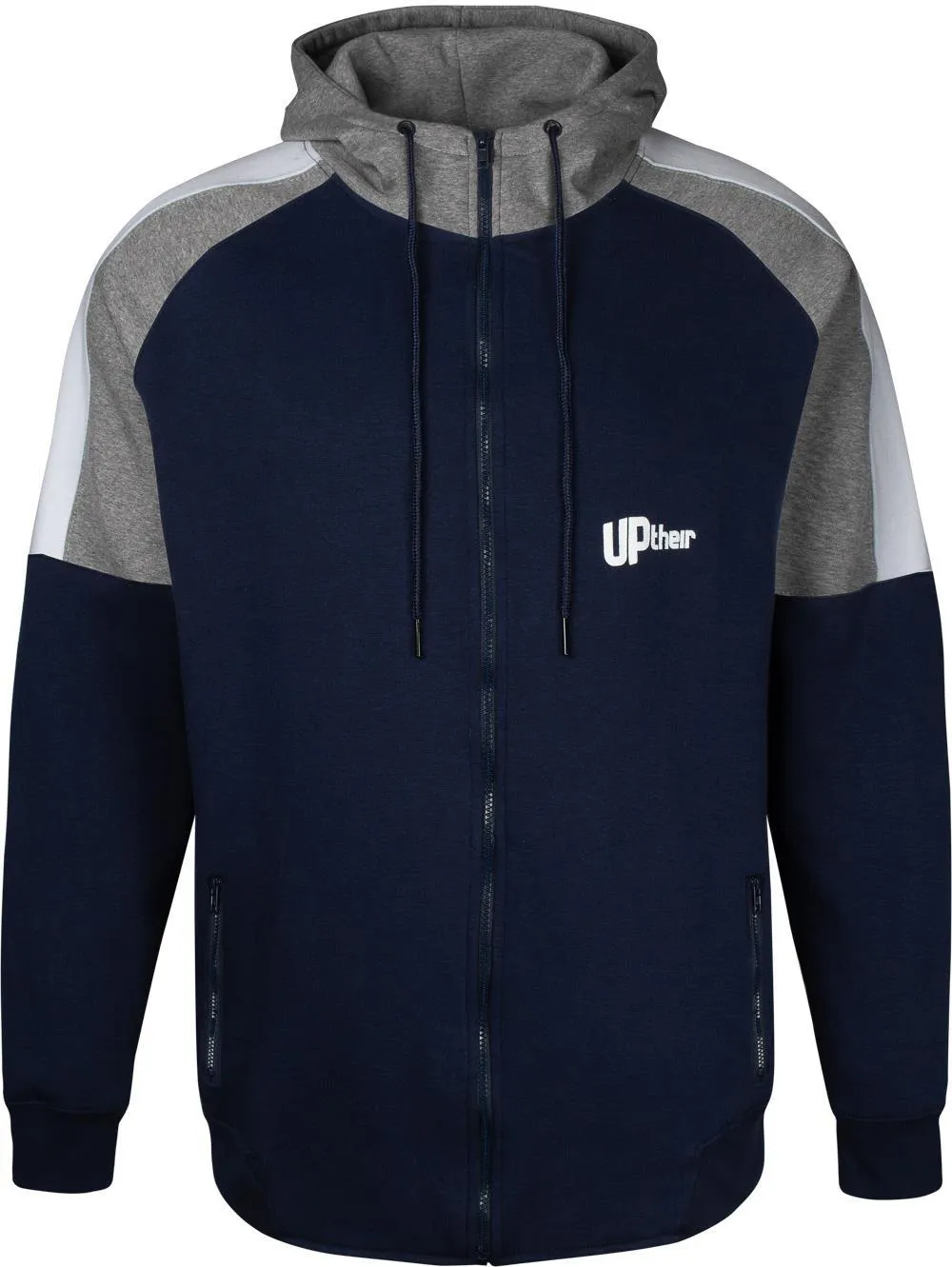 Uptheir Lightning Hoody - Navy Grey Marl