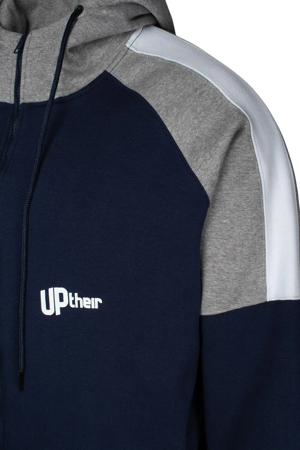 Uptheir Lightning Hoody - Navy Grey Marl