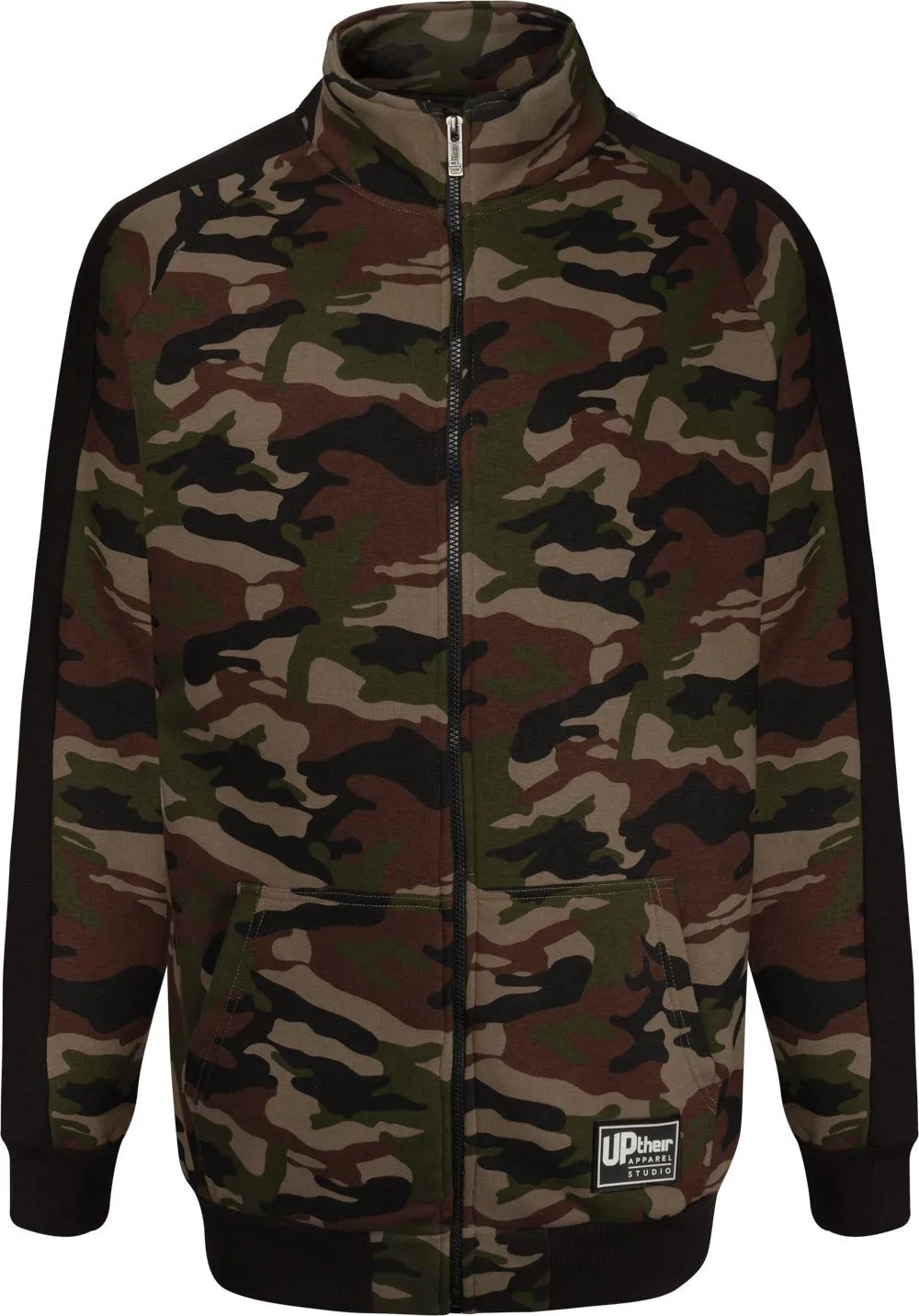 Uptheir Love Me Tender All Over Camo Track Top - Green