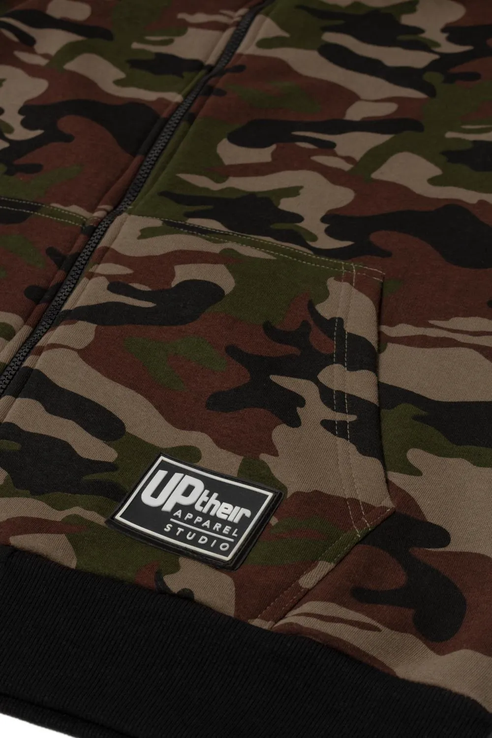 Uptheir Love Me Tender All Over Camo Track Top - Green