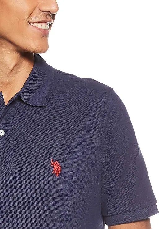 US POLO ASSN.  |Street Style Plain Cotton Short Sleeves Logo Polos