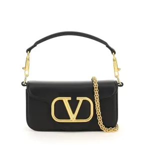 Valentino VLogo Plaque Chained Crossbody Bag