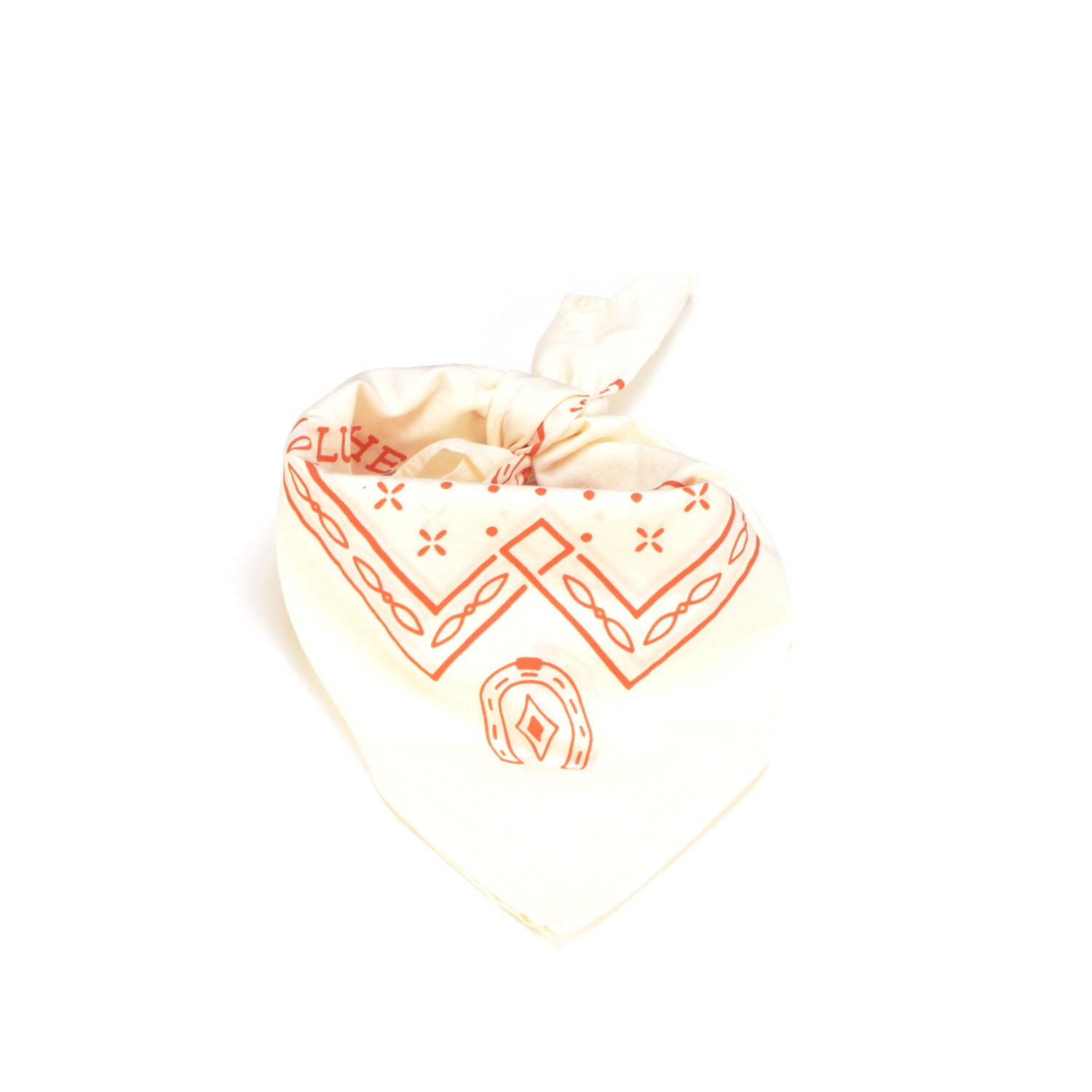 Western Bandana :: Natural & Orange