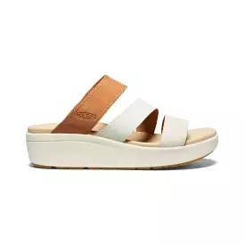 Women's Ellecity Slide  |  Natural Leather/Clearly Aqua