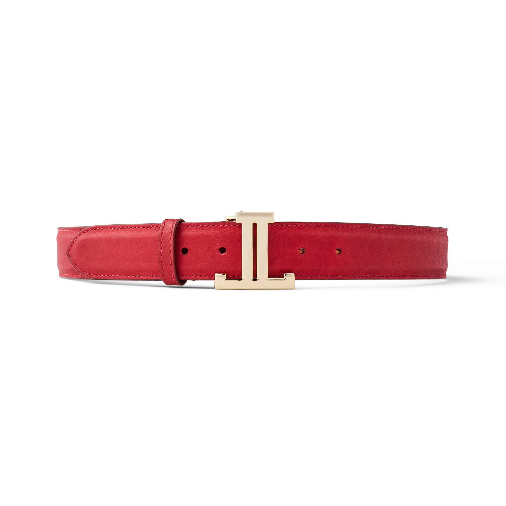 Women's Mirrored L Belt :: Red