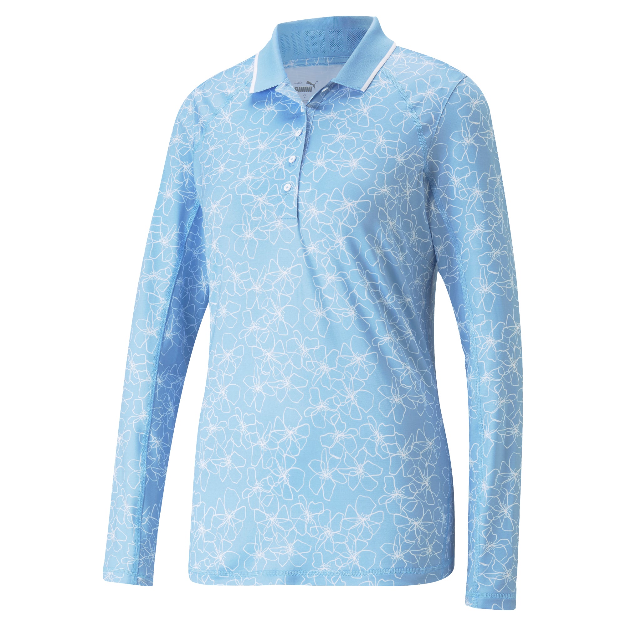 Women's YouV Island Flower Long Sleeve Golf Polo