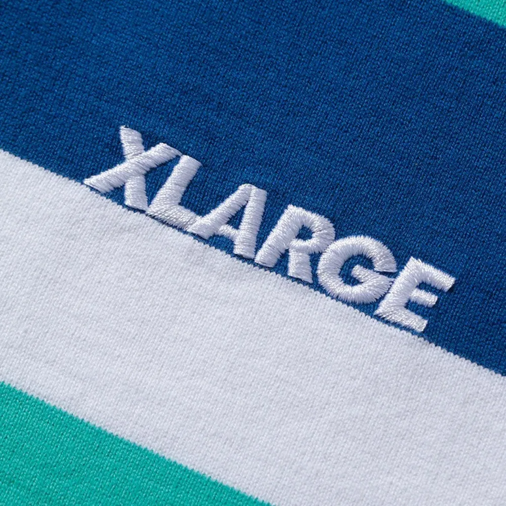 X-Large  |Stripes Unisex Street Style Long Sleeves Plain Cotton Logo