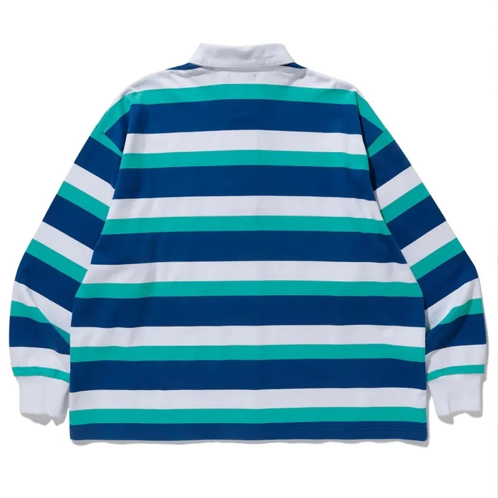 X-Large  |Stripes Unisex Street Style Long Sleeves Plain Cotton Logo