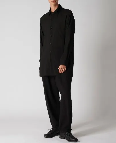 Yohji Yamamoto  |Street Style Long Sleeves Plain Designers Shirts