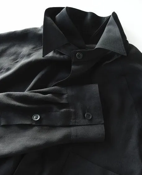 Yohji Yamamoto  |Street Style Long Sleeves Plain Designers Shirts